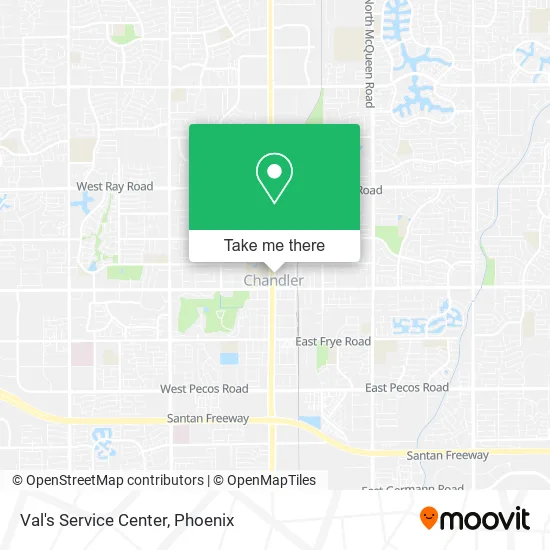 Mapa de Val's Service Center