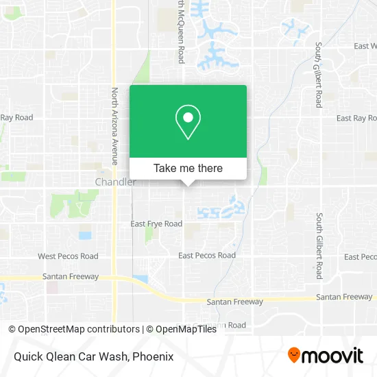 Quick Qlean Car Wash map