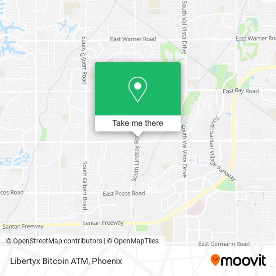 Mapa de Libertyx Bitcoin ATM
