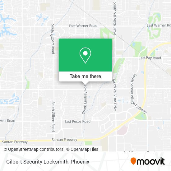 Gilbert Security Locksmith map