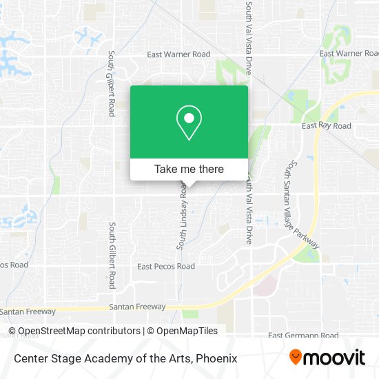 Mapa de Center Stage Academy of the Arts