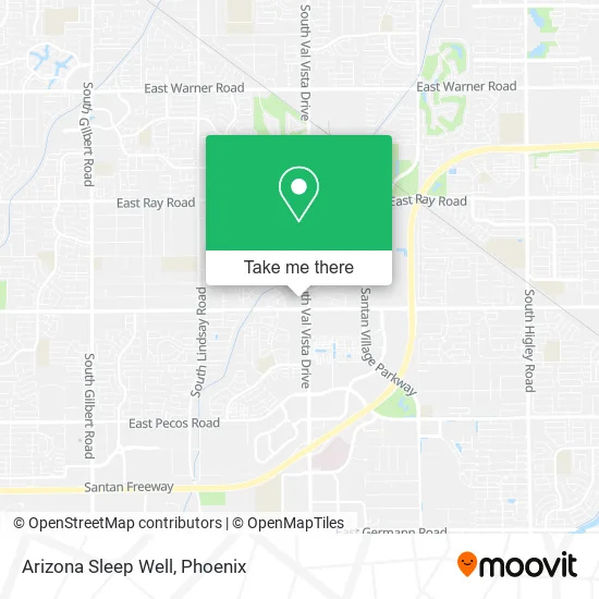 Arizona Sleep Well map