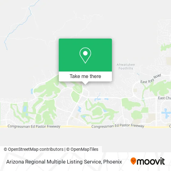 Mapa de Arizona Regional Multiple Listing Service