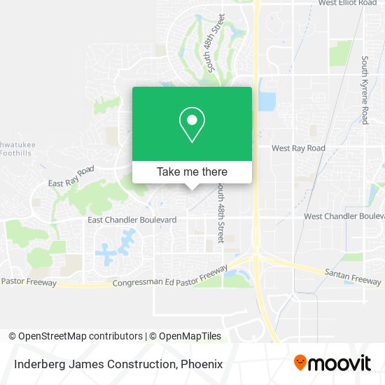 Inderberg James Construction map