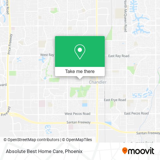 Absolute Best Home Care map