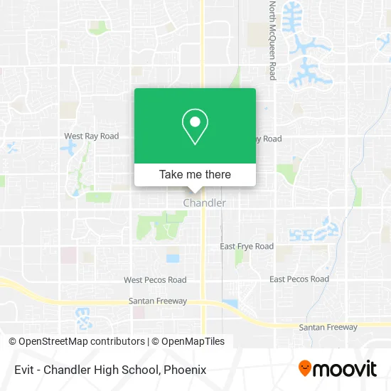 Evit - Chandler High School map
