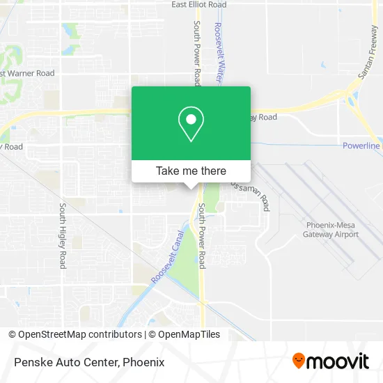 Mapa de Penske Auto Center