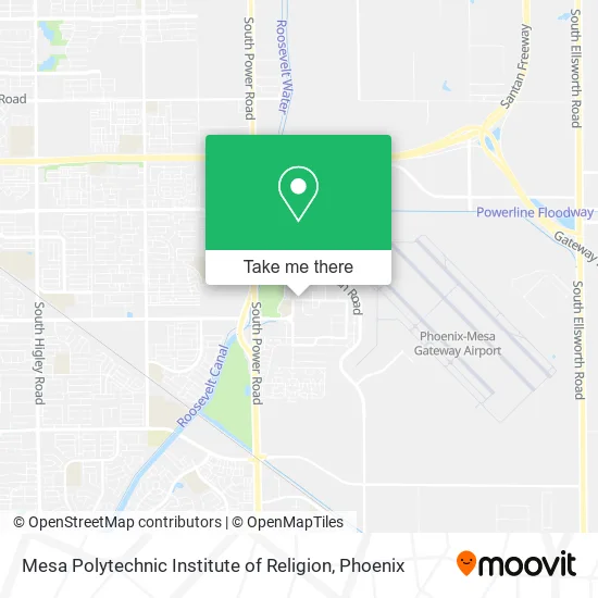 Mapa de Mesa Polytechnic Institute of Religion