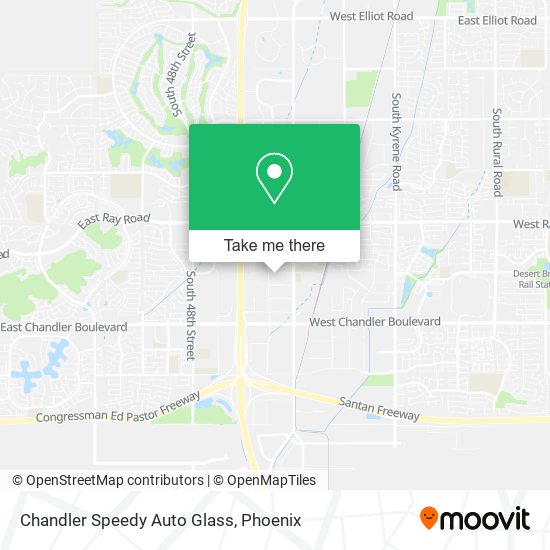 Mapa de Chandler Speedy Auto Glass