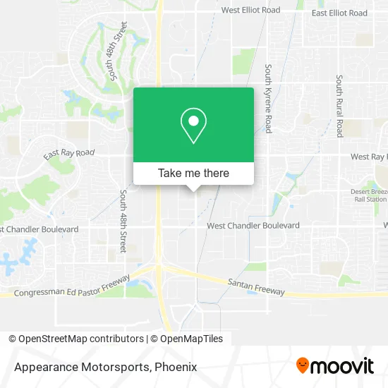 Appearance Motorsports map