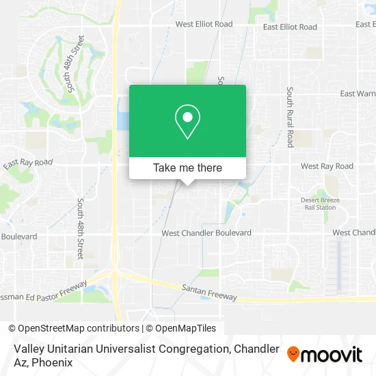 Valley Unitarian Universalist Congregation, Chandler Az map