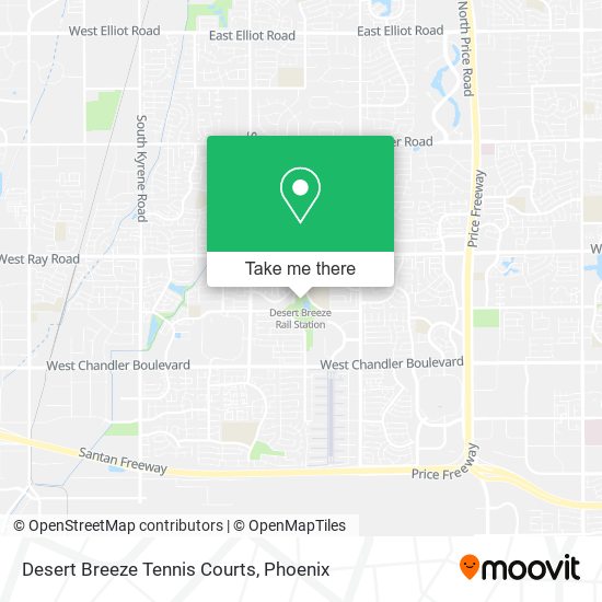 Desert Breeze Tennis Courts map