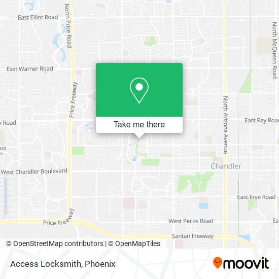 Access Locksmith map