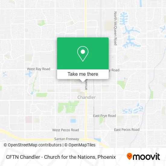 CFTN Chandler - Church for the Nations map