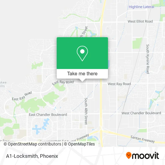 A1-Locksmith map