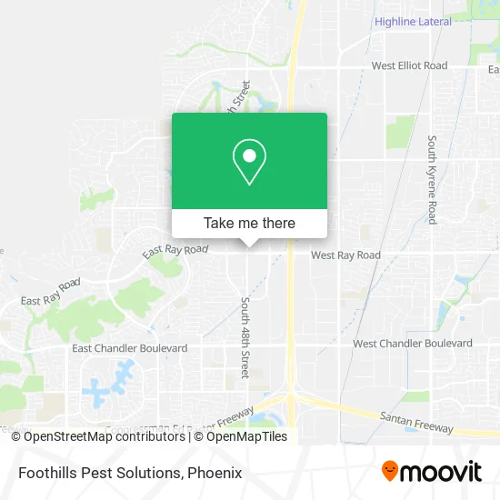 Foothills Pest Solutions map