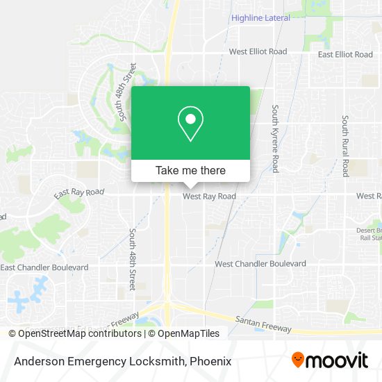 Anderson Emergency Locksmith map