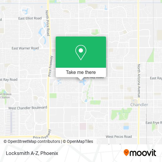 Mapa de Locksmith A-Z