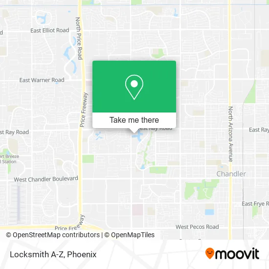 Locksmith A-Z map