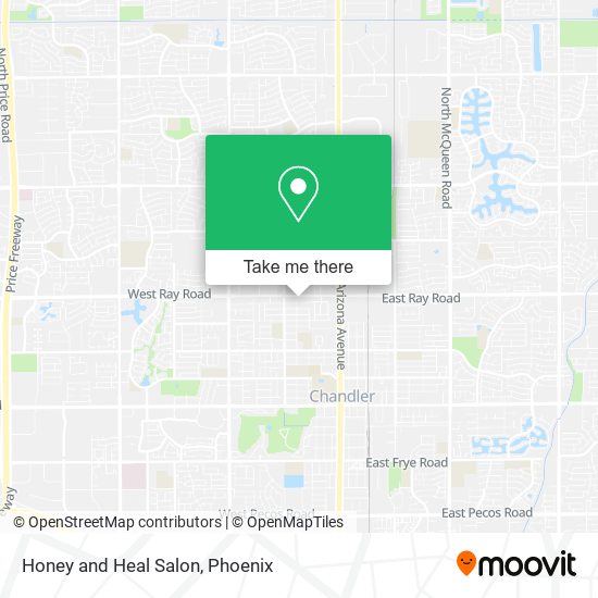 Mapa de Honey and Heal Salon