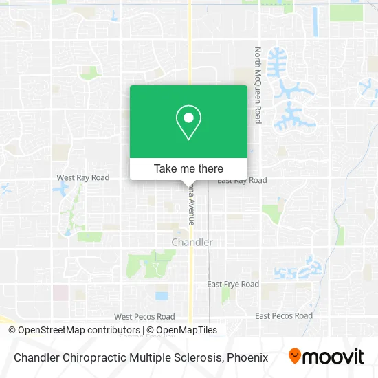 Chandler Chiropractic Multiple Sclerosis map