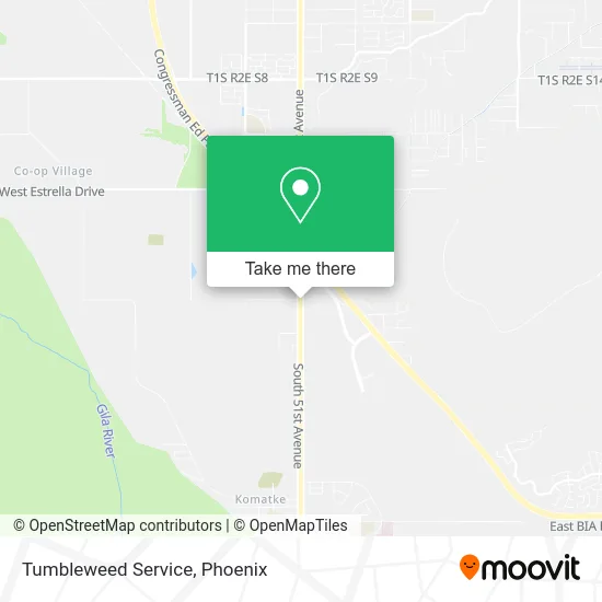 Tumbleweed Service map