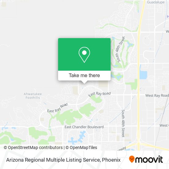 Mapa de Arizona Regional Multiple Listing Service