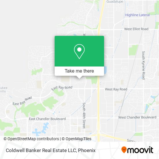 Coldwell Banker Real Estate LLC map