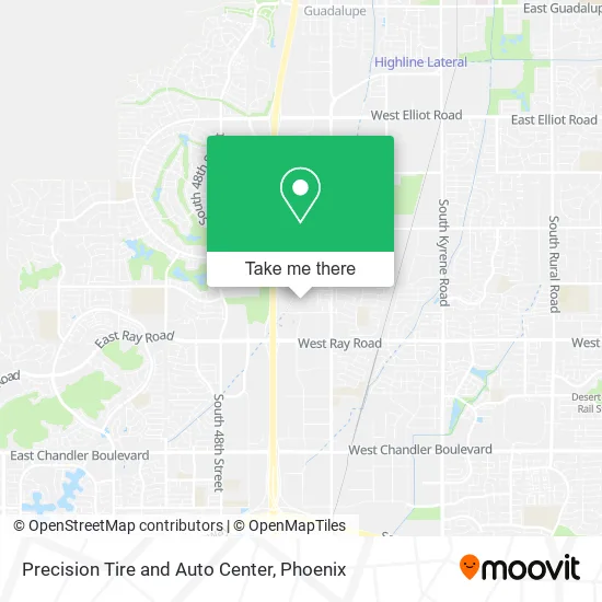 Precision Tire and Auto Center map