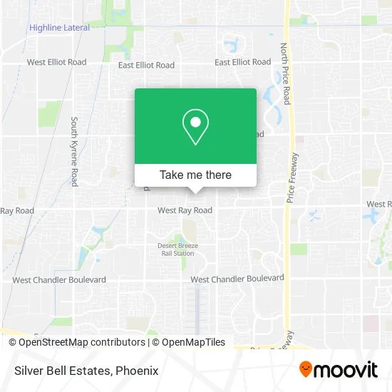 Silver Bell Estates map