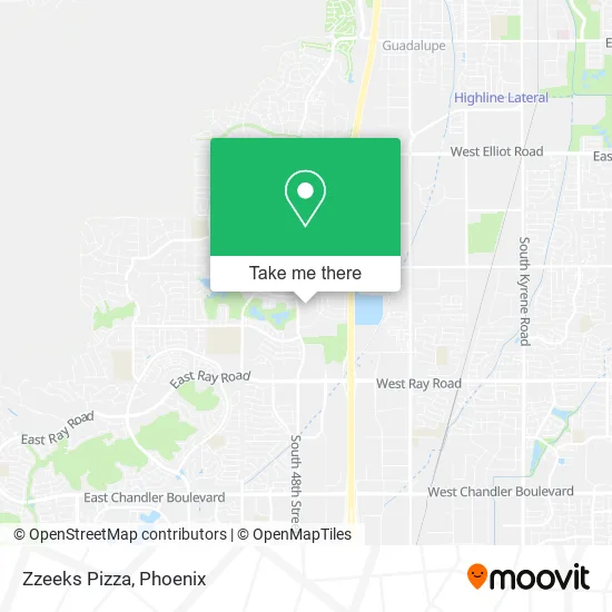 Zzeeks Pizza map