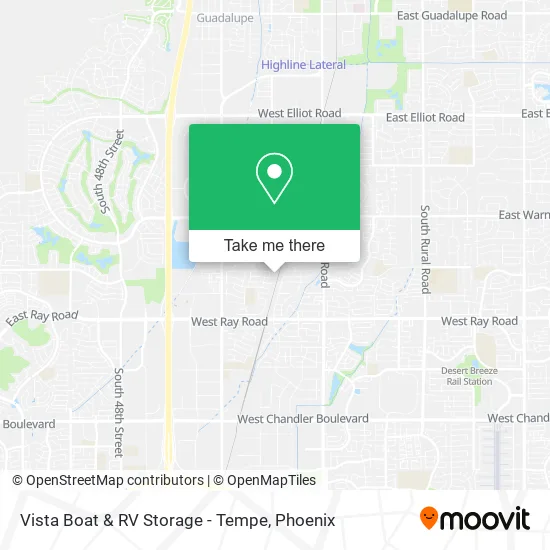Vista Boat & RV Storage - Tempe map