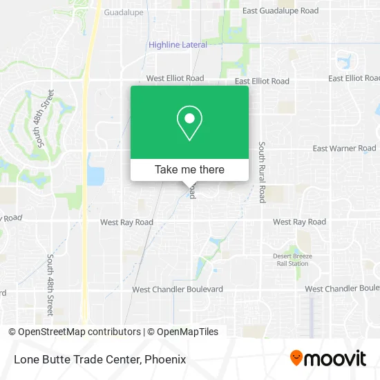 Lone Butte Trade Center map