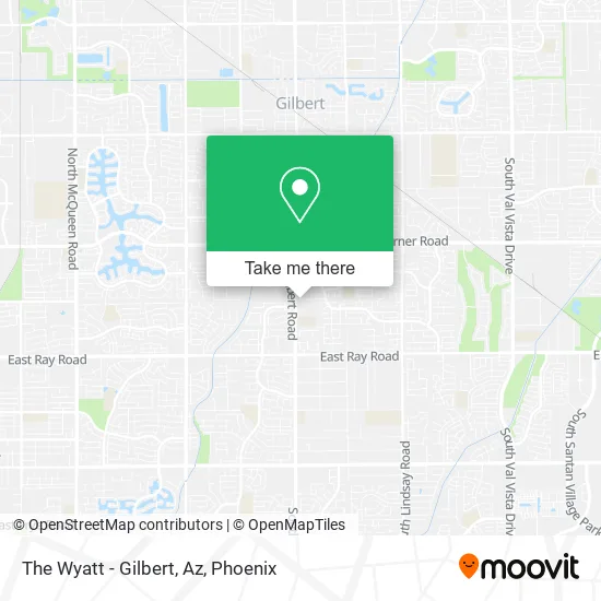 The Wyatt - Gilbert, Az map