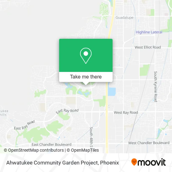 Ahwatukee Community Garden Project map