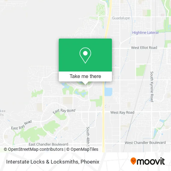 Interstate Locks & Locksmiths map