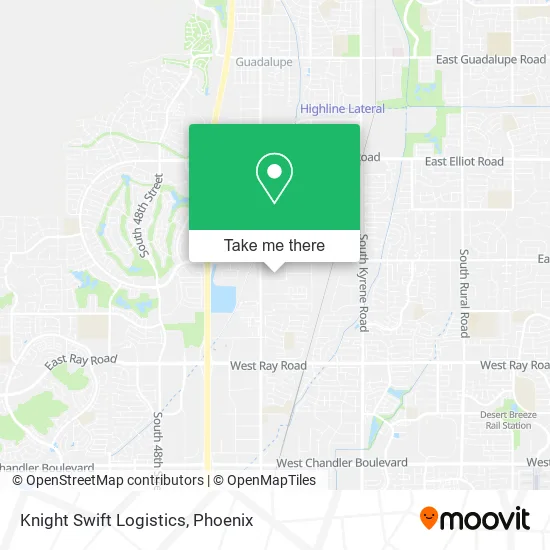 Knight Swift Logistics map