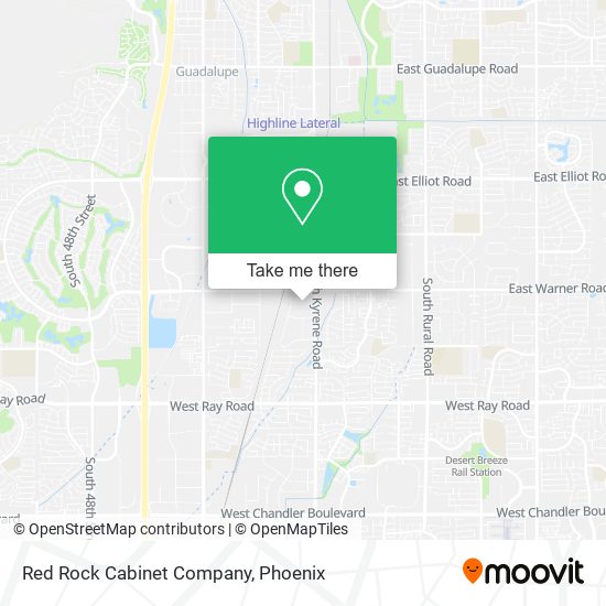 Red Rock Cabinet Company map