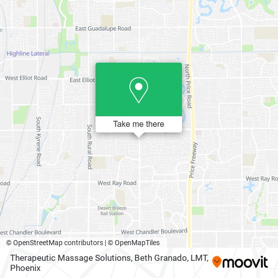 Therapeutic Massage Solutions, Beth Granado, LMT map