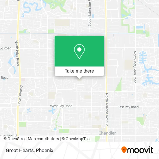 Great Hearts map
