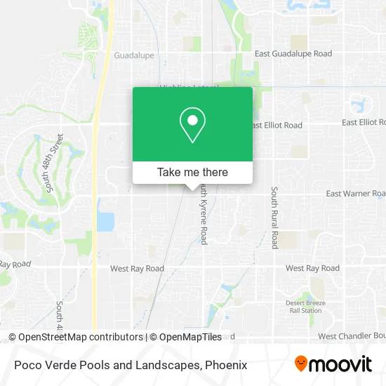 Poco Verde Pools and Landscapes map