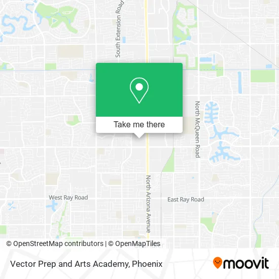 Mapa de Vector Prep and Arts Academy