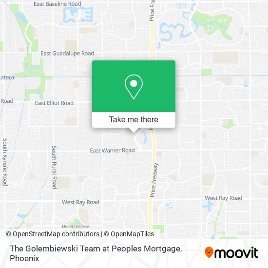 The Golembiewski Team at Peoples Mortgage map