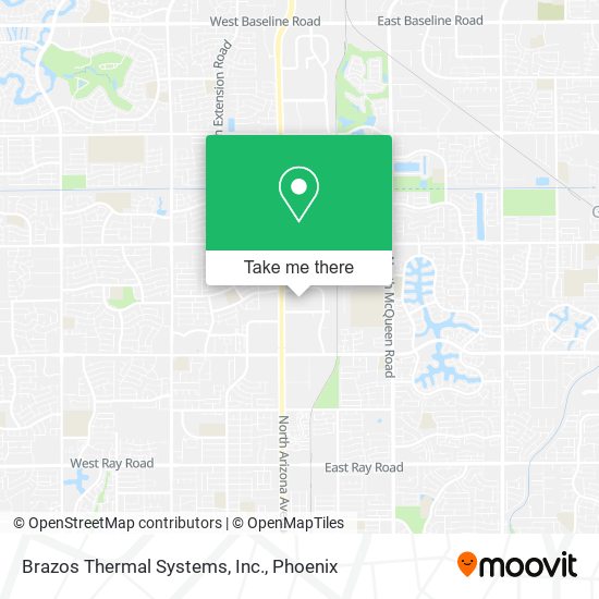 Mapa de Brazos Thermal Systems, Inc.