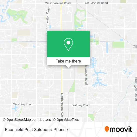 Mapa de Ecoshield Pest Solutions