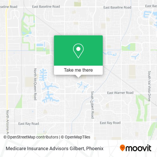 Medicare Insurance Advisors Gilbert map