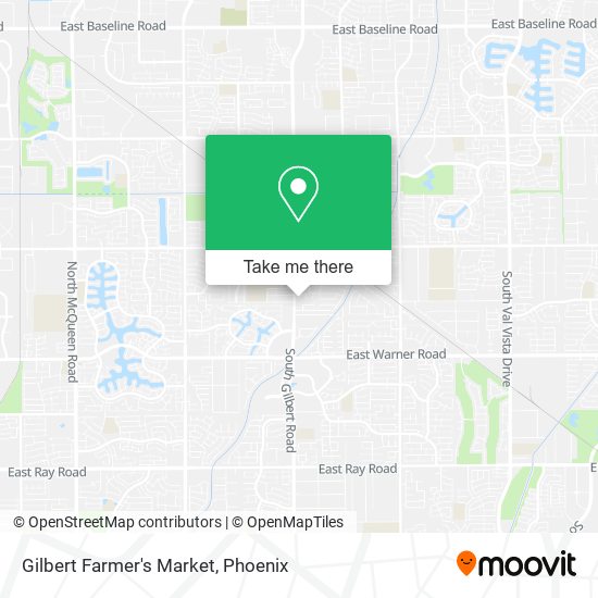 Mapa de Gilbert Farmer's Market