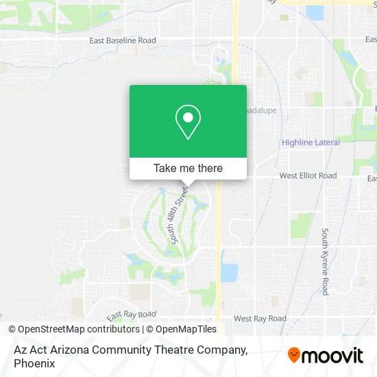 Mapa de Az Act Arizona Community Theatre Company