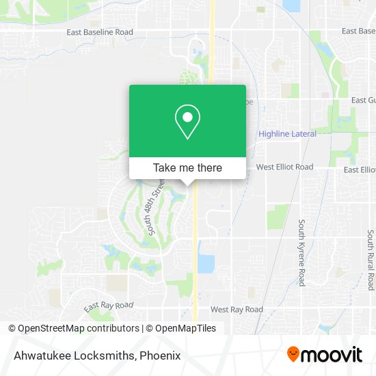 Ahwatukee Locksmiths map