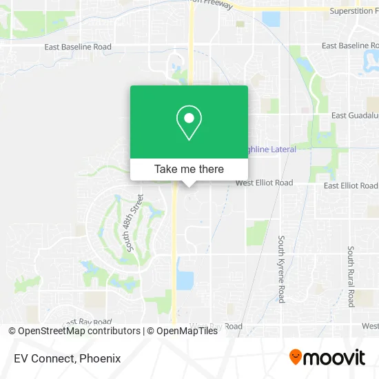 EV Connect map